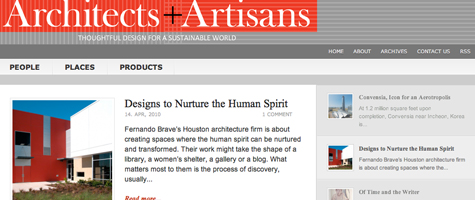 Featured ::: Architects + Artisans Featured ::: Architects + Artisans