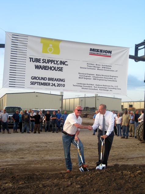 Tube Supply Warehouse Ground Breaking Ceremony © BRAVE / ARCHITECTURE Houston Architecture Architect Firm