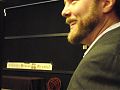Greg getting ready for TV<br />