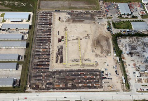 Tube Supply Warehouse Aerial Shot for Brave Architecture Houston Architecture Firm Houston Architects