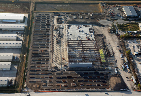 Tube Supply Warehouse Aerial Shot for Brave Architecture Houston Architecture Firm Houston Architects