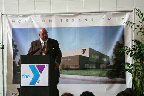 Houston Texans YMCA Ribbon Cutting Ceremony January 2011 in Houston Texas Brave Architecture Houston Architecture Firm