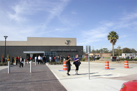 Houston Texans YMCA Ribbon Cutting Ceremony January 2011 in Houston Texas Brave Architecture Houston Architecture Firm
