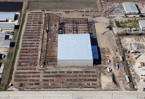 Tube Supply Warehouse Aerial Shot for Brave Architecture Houston Architecture Firm Houston Architects