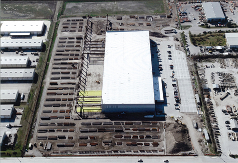 Tube Supply Warehouse Aerial Shot for Brave Architecture Houston Architecture Firm Houston Architects