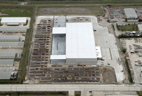 Tube Supply Warehouse Aerial Shot for Brave Architecture Houston Architecture Firm Houston Architects