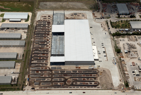 Tube Supply Warehouse Aerial Shot for Brave Architecture Houston Architecture Firm Houston Architects