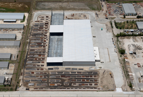 Tube Supply Warehouse Aerial Shot for Brave Architecture Houston Architecture Firm Houston Architects