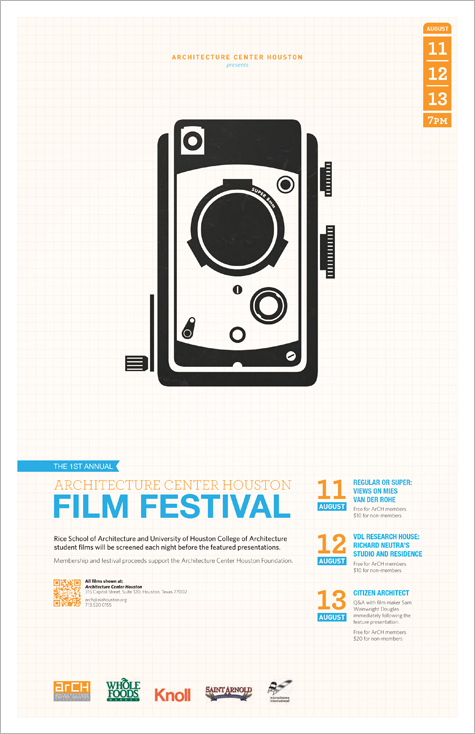 Architecture Center Houston ArCH Film Festival First Annual in Houston Texas Architecture