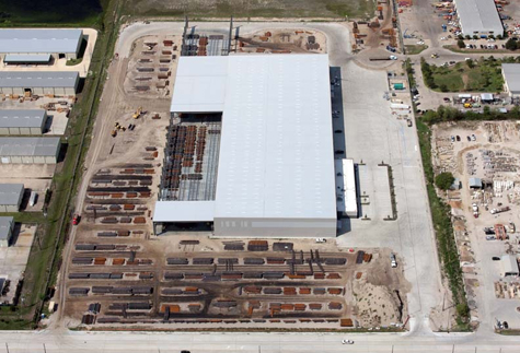 Tube Supply Warehouse Aerial Shot for Brave Architecture Houston Architecture Firm Houston Architects