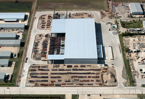 Tube Supply Warehouse Aerial Shot for Brave Architecture Houston Architecture Firm Houston Architects